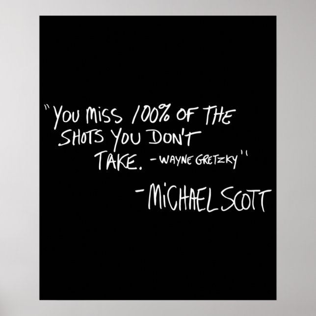 Poster Vous manquez 100 des chaussures que vous ne prenez (Devant)