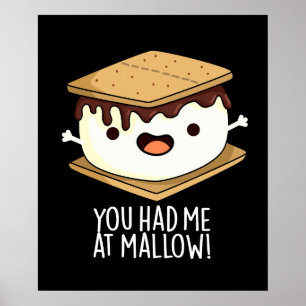 Poster Vous M'Avez Eu À Mallow Drôle Plus De Pun Dark BG