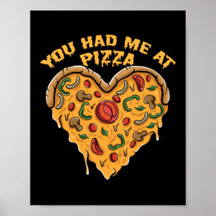 Poster Vous M'Avez Eu À Pizza Citation