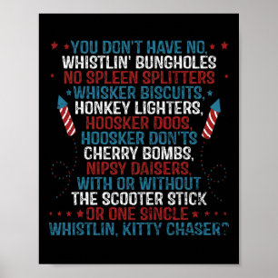 Poster Vous n'avez pas de trous de bunghole sifflants Fun