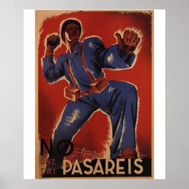 Poster Vous ne devez pas passer (1937)_Poster de Propagan (Devant)