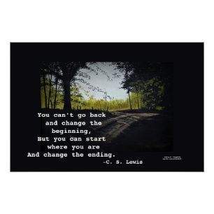 POSTER VOUS NE POUVEZ PAS REVENIR C.S.LEWIS