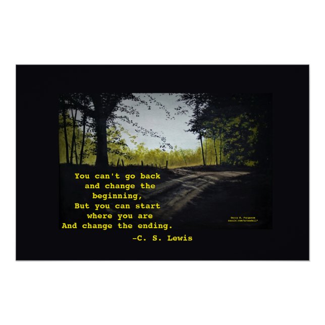 POSTER VOUS NE POUVEZ PAS REVENIR C.S.LEWIS (Devant)