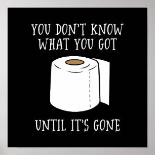 Poster Vous ne savez pas ce que vous avez jusqu'à ce qu'i