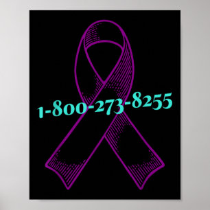 Poster Vous N'Êtes Pas Seul, Sensibilisation Au Suicide