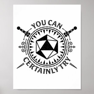 Poster Vous pouvez certainement essayer le jeu de rôle su