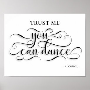 Poster Vous Pouvez Danser Mariage Dance Signe