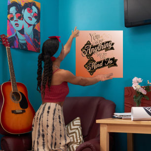 Poster Vous Pouvez Faire N'Importe Quoi Citer Terracotta