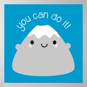 Poster Vous Pouvez Le Faire ! Kawaii Mt Fuji