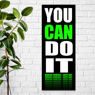 Poster Vous POUVEZ le faire (vert) de motivation