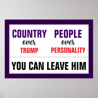 Poster Vous pouvez quitter le pays de Trump au profit du 