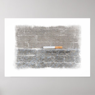 Poster Vous Quittez, vous gagnez - Campagne anti-tabac