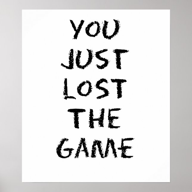 Poster Vous venez de perdre le jeu (Devant)