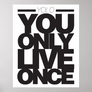 Poster Vous vivez seulement une fois