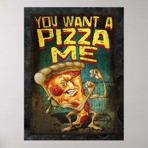 Poster Vous voulez une pizza moi