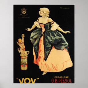 Poster VOV 1900 PEZZIOL PADOVA Italien alcool alcool viei