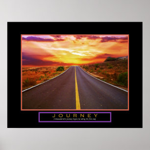Poster Voyage" 22" d'affiche de motivation "x28 "