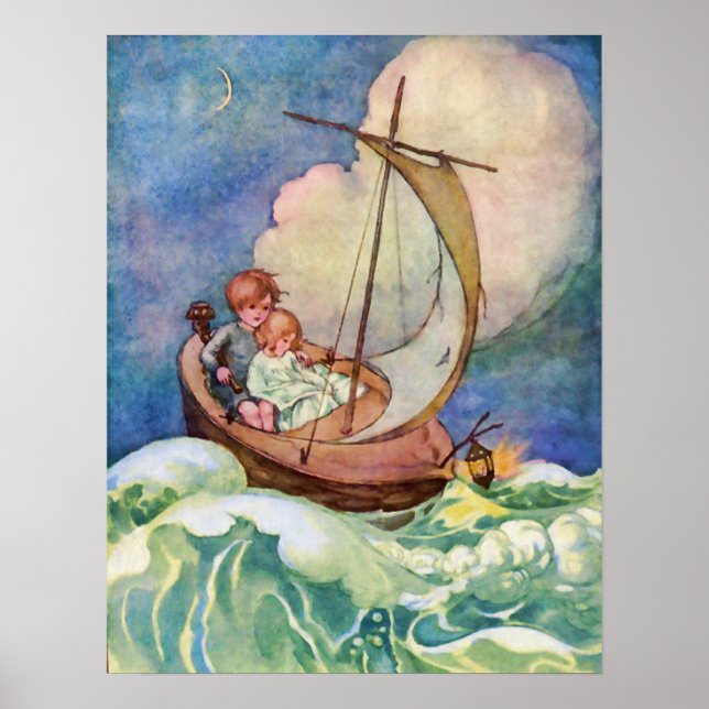 Poster Voyage à Fairyland Vintage (Devant)