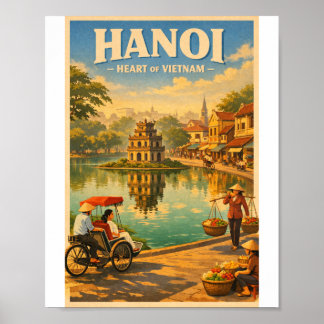 Poster voyage à hà nội viet nam 2026
