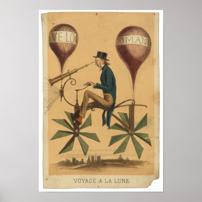 POSTER VOYAGE A LA LUNE (Devant)