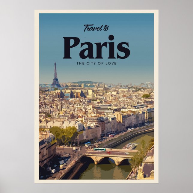 Poster Voyage à Paris (Devant)