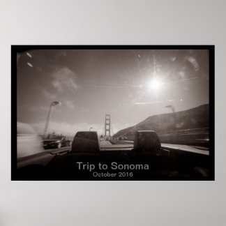 Poster Voyage à Sonoma