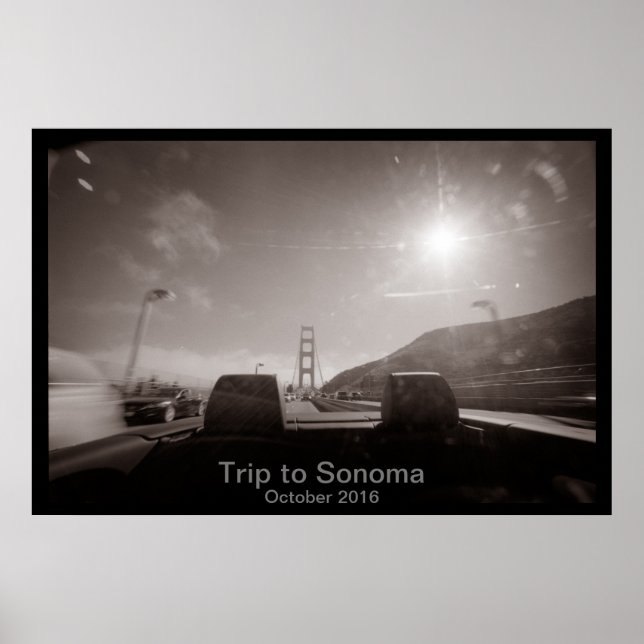 Poster Voyage à Sonoma (Devant)