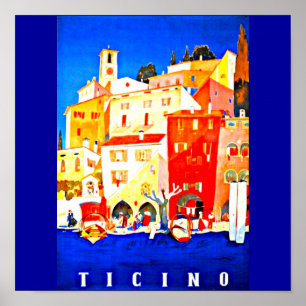 Poster Voyage Art-Tessin d'Affiche-Cru