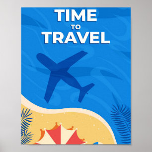 Poster Voyage Art Time To Travellers