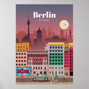 Poster Voyage Art Voyage Berlin Allemagne