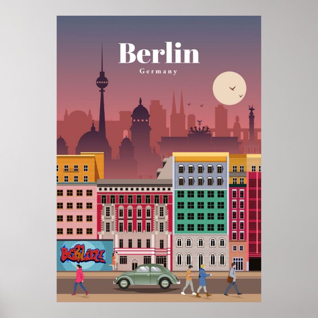 Poster Voyage Art Voyage Berlin Allemagne (Devant)
