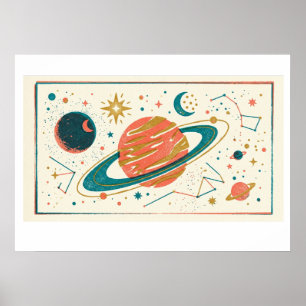 Poster Voyage Cosmique