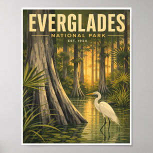 Poster Voyage dans le Parc national des Everglades d'anta