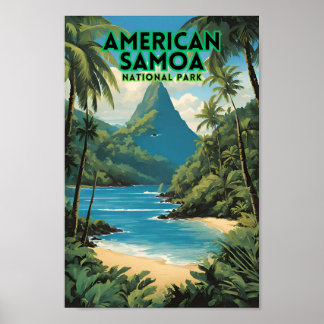 Poster Voyage dans le parc national des Samoa américaines