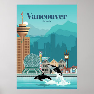 Poster Voyage D'Art Voyage À Vancouver