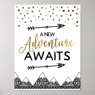 Poster Voyage d'aventure
