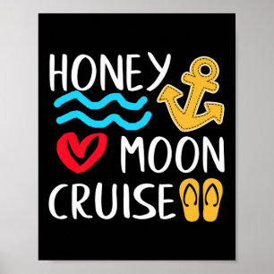 Poster Voyage de croisière de lune de miel Couples Great 