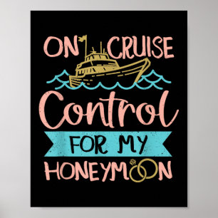Poster Voyage de croisière en lune de miel