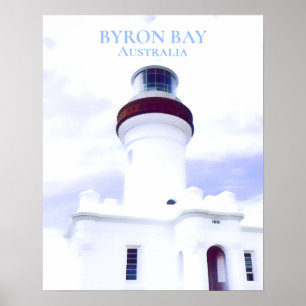 Poster Voyage de l'Australie de phare de baie de Byron