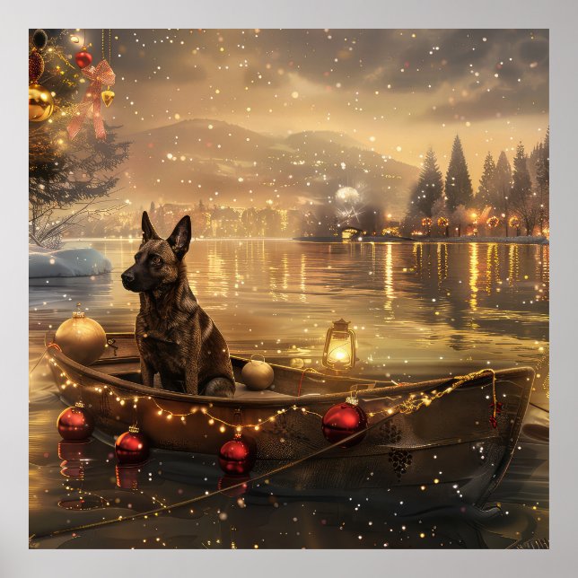 Poster Voyage de Noël de Malinoi en Belgique (Devant)