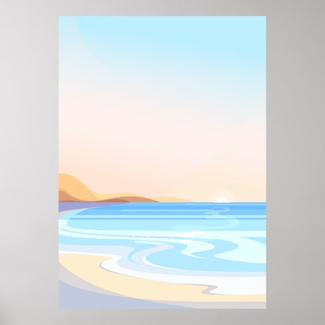 Poster Voyage de plage (Devant)