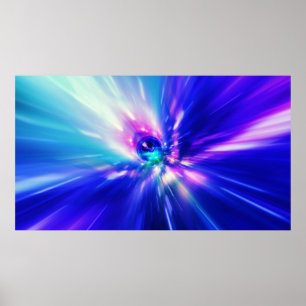 Poster Voyage de temps interstellaire et hyper-saut dans