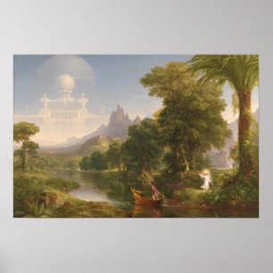 Poster Voyage de Thomas Cole de la jeunesse 1840 de la