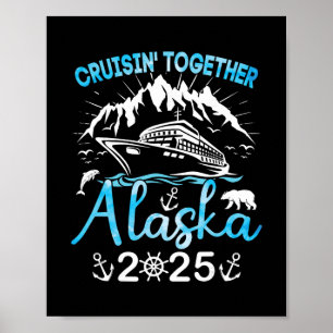 Poster Voyage de vacances en croisière en Alaska 2025 Cro