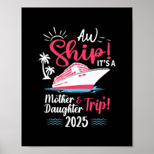 Poster Voyage de vacances mère fille 2025 croisière assor
