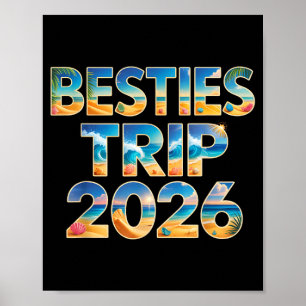 Poster Voyage des meilleures amies 2026 croisière de vaca