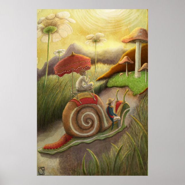 Poster Voyage d'escargot (Devant)