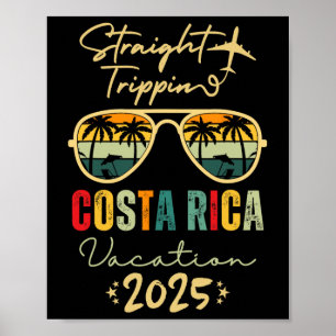 Poster Voyage droit Costa Rica 2025 Voyage Famille Summe