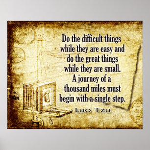 Poster Voyage D'Un Mille Miles