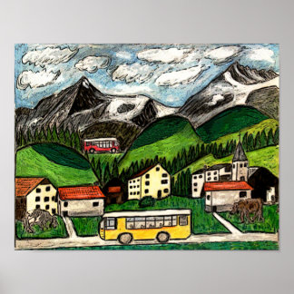 Poster Voyage en bus